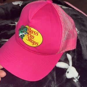 Hot pink bass pro hat